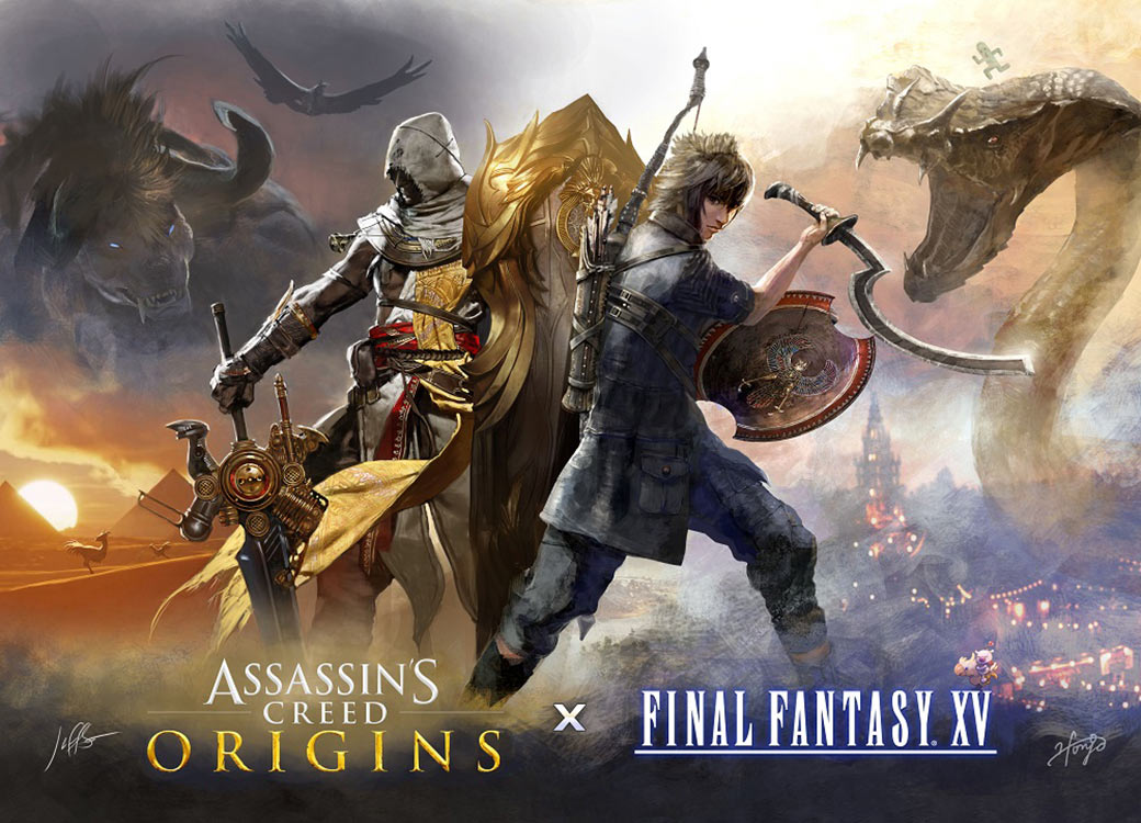 Assassin's Creed &times; Final Fantasy Collaboration Art from Final Fantasy XV