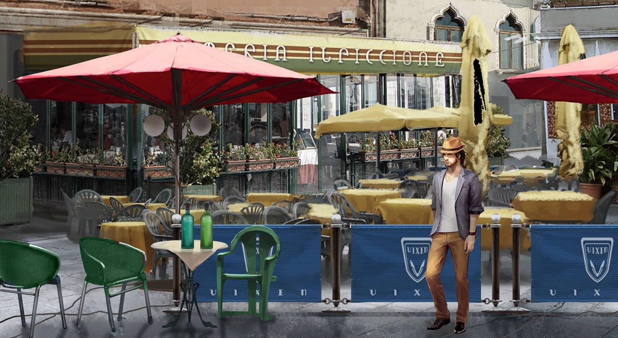 Altissia Cafe Art from Final Fantasy XV
