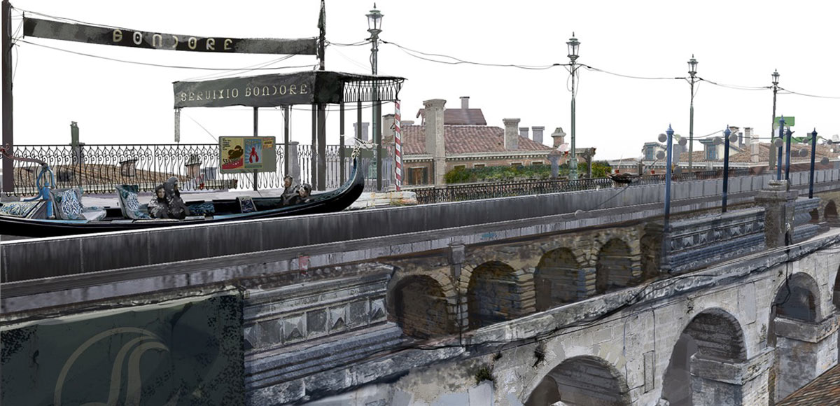 Altissia Gondola Art from Final Fantasy XV