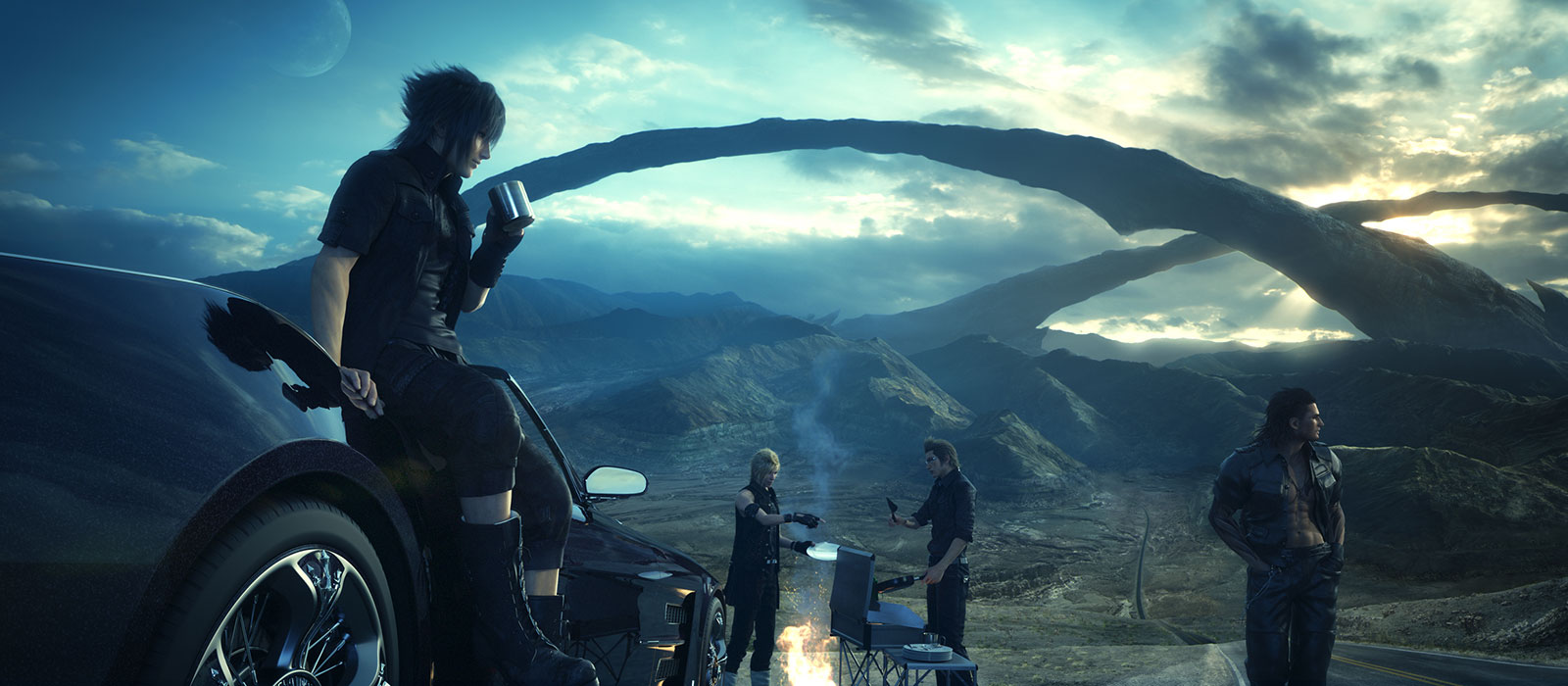 Camping Key Art from Final Fantasy XV