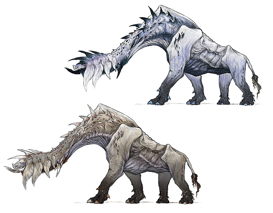 Catoblepas Concept Art from Final Fantasy XV