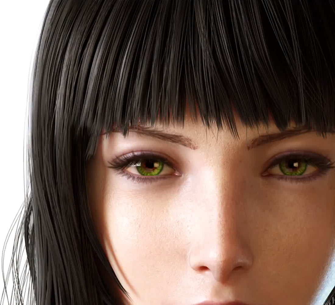 Gentiana Face Art from Final Fantasy XV