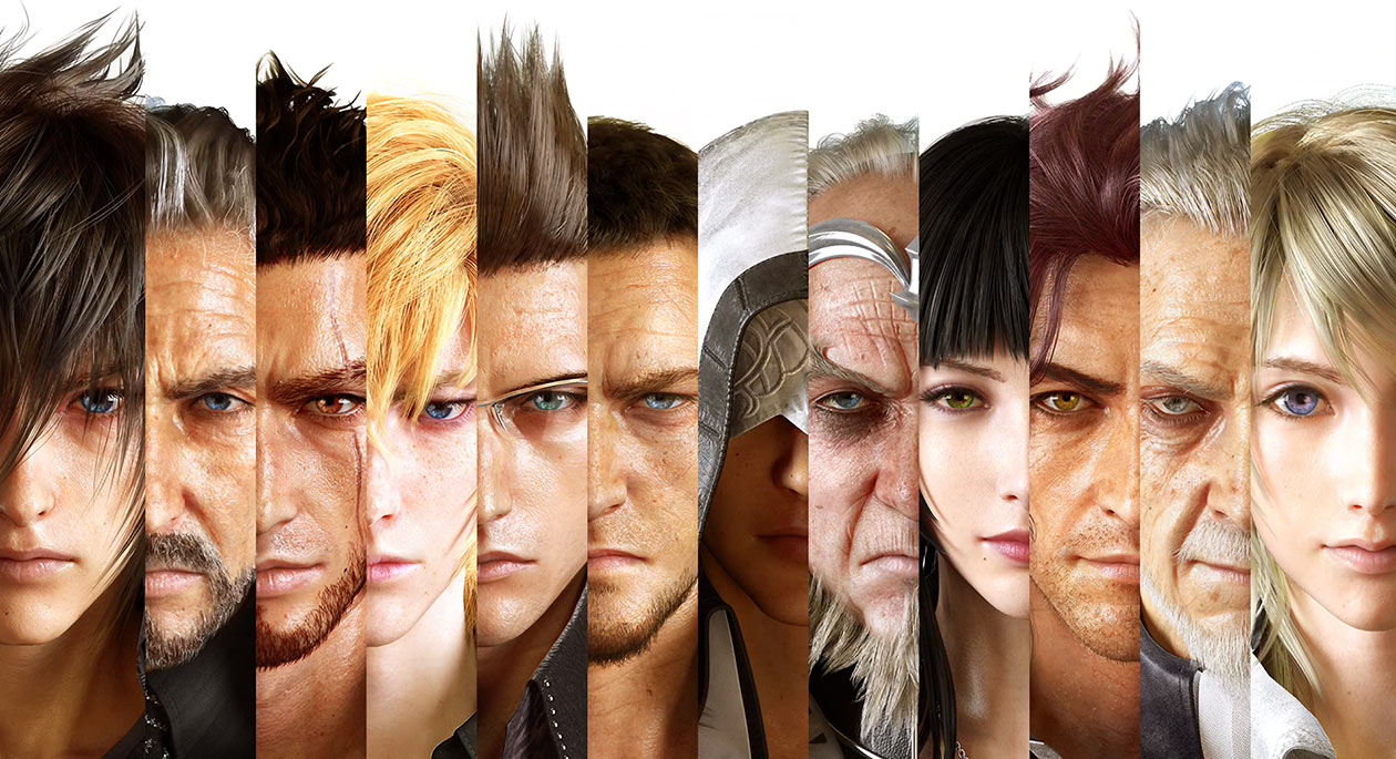 Main Characters Art from Final Fantasy XV
