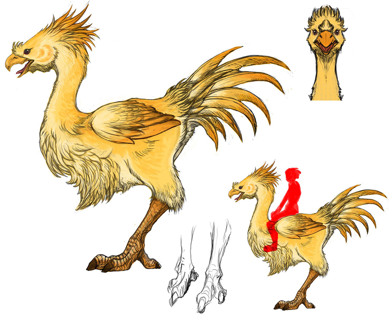 Chocobo Art from Final Fantasy XV
