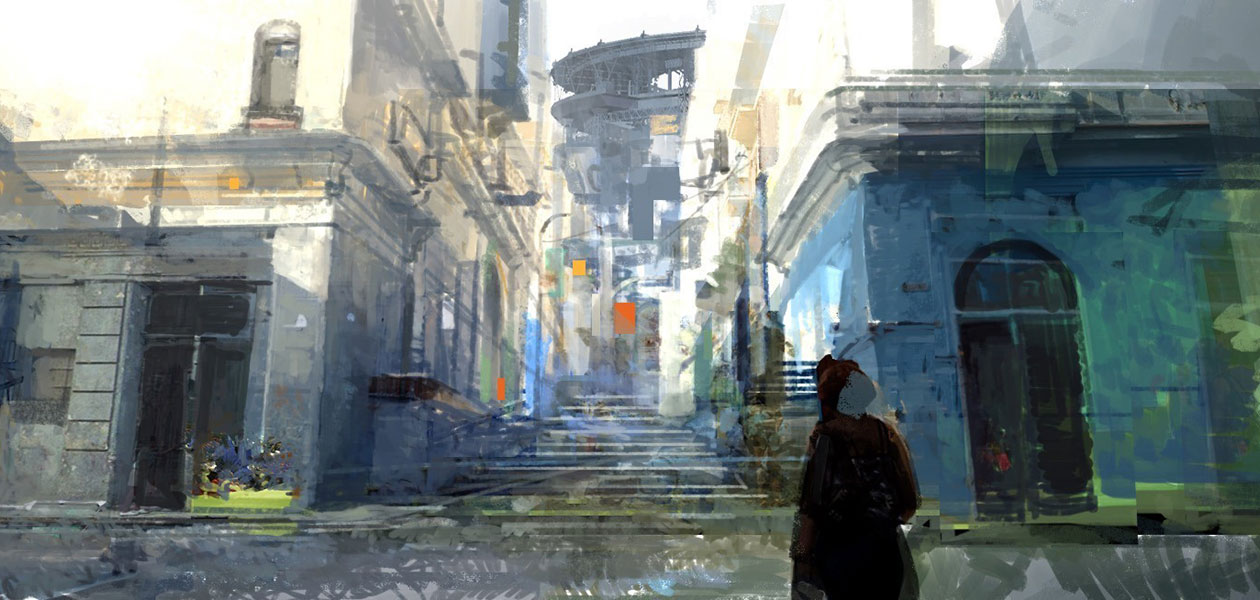 City Sketch from Final Fantasy XV