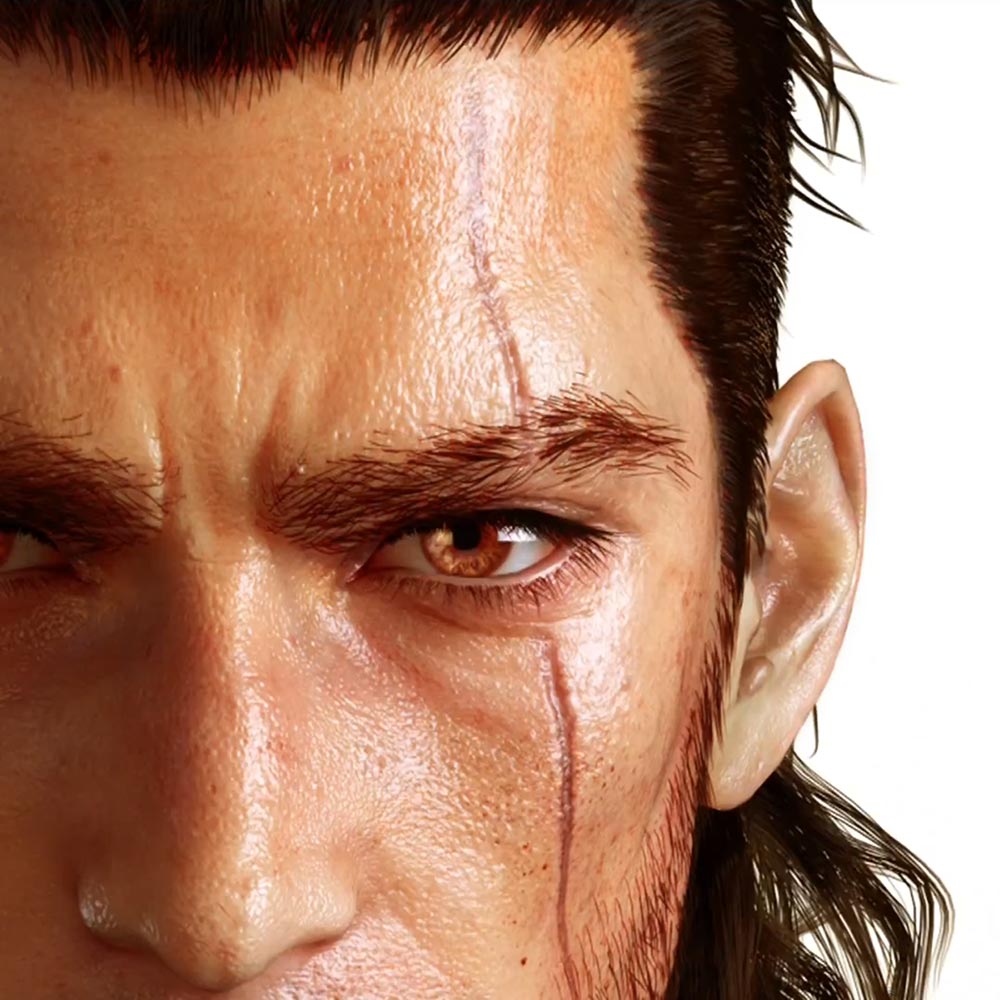 Gladiolus Amicitia Face Art from Final Fantasy XV