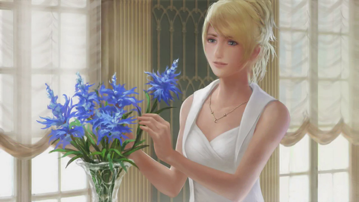Luna & Flowers Art from Final Fantasy XV