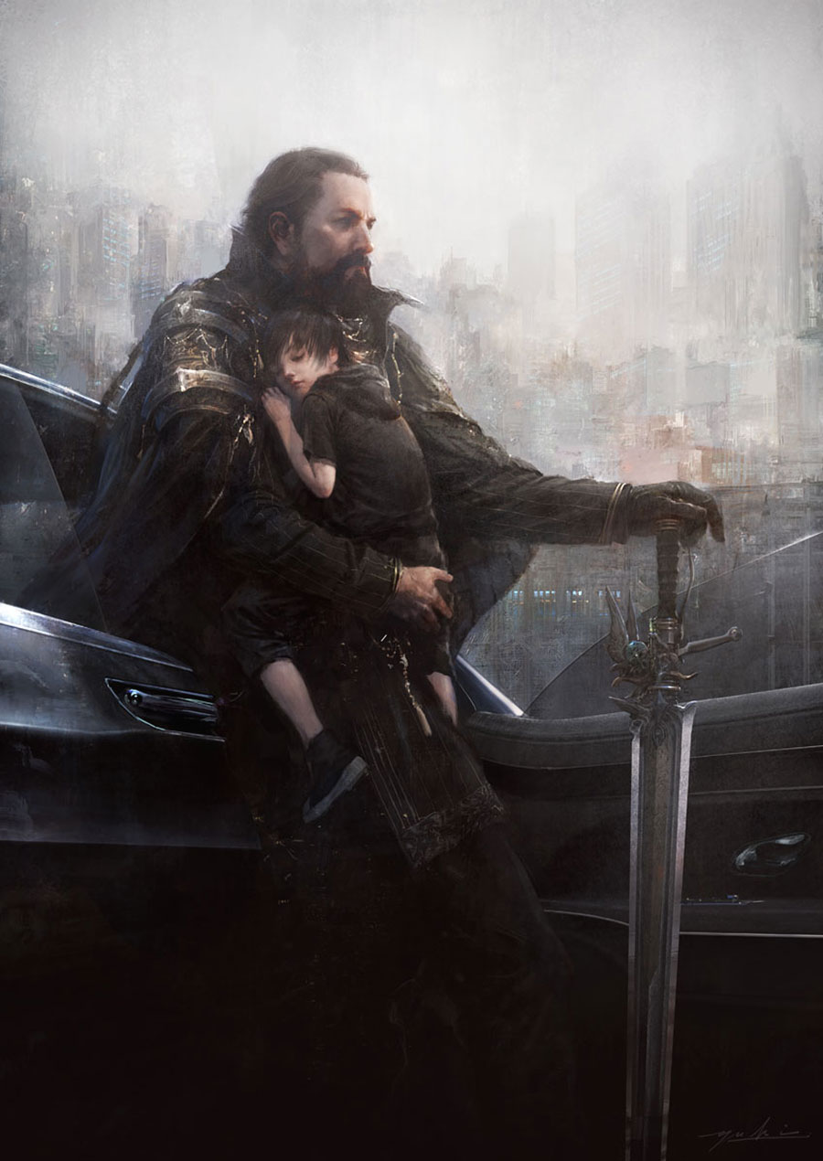 Noctis & Regis Art from Final Fantasy XV