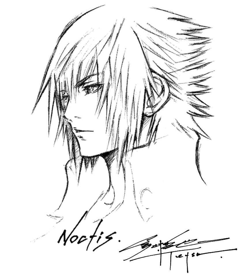 Noctis Sketch from Final Fantasy XV