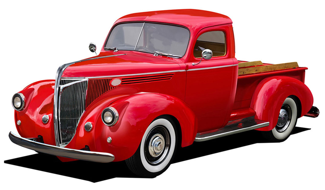 Red Car Art from Final Fantasy XV