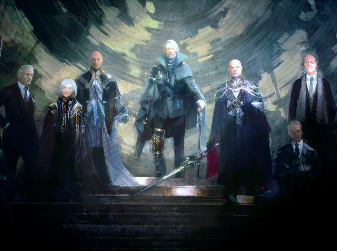 Regis & Lucian Council Art from Final Fantasy XV