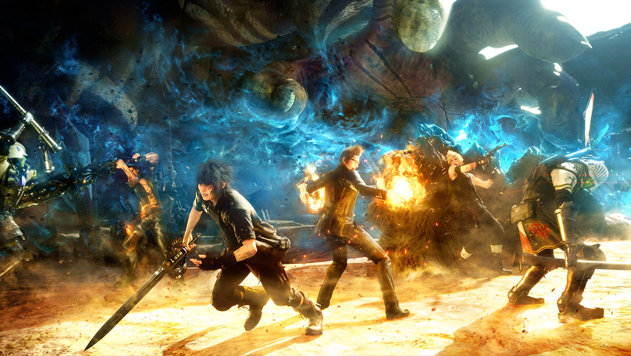 Titan Battle Art from Final Fantasy XV