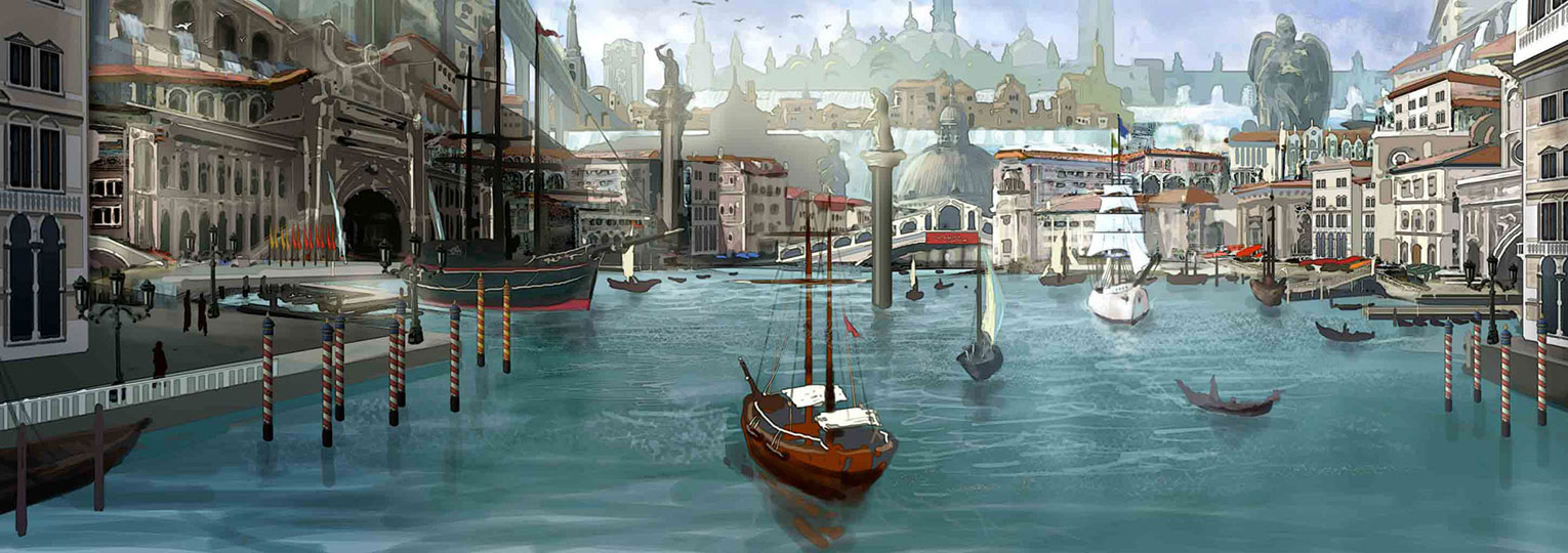 Venetian Concept Art from Final Fantasy XV