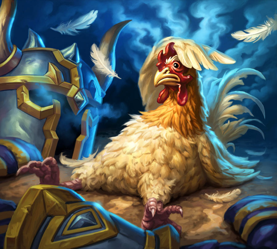 Angry Chicken Art from Hearthstone: Heroes of Warcraft