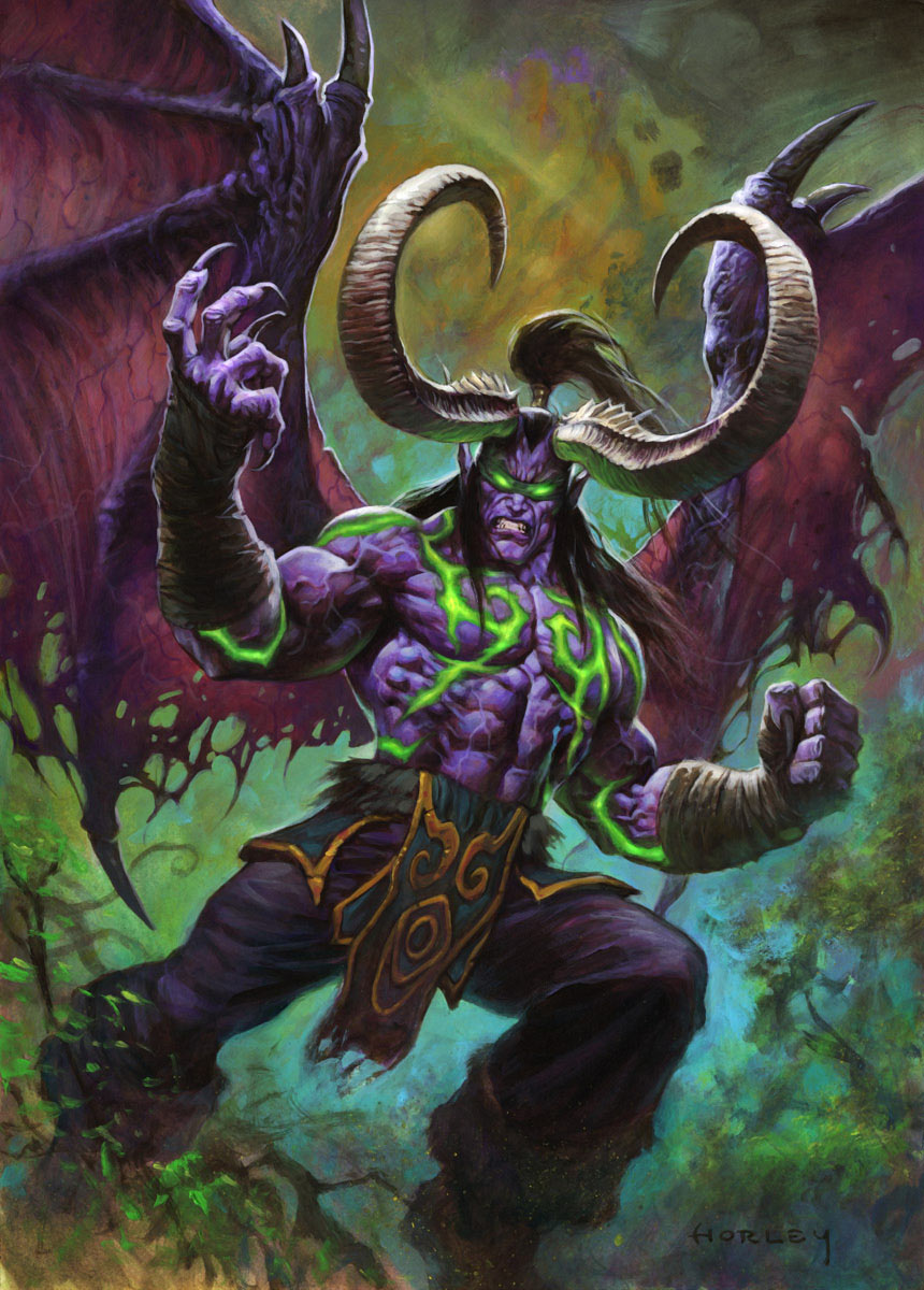 Illidan Stormrage Art from Hearthstone: Heroes of Warcraft