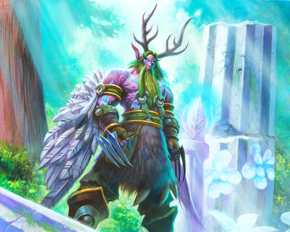 Malfurion Stormrage Art from Hearthstone: Heroes of Warcraft