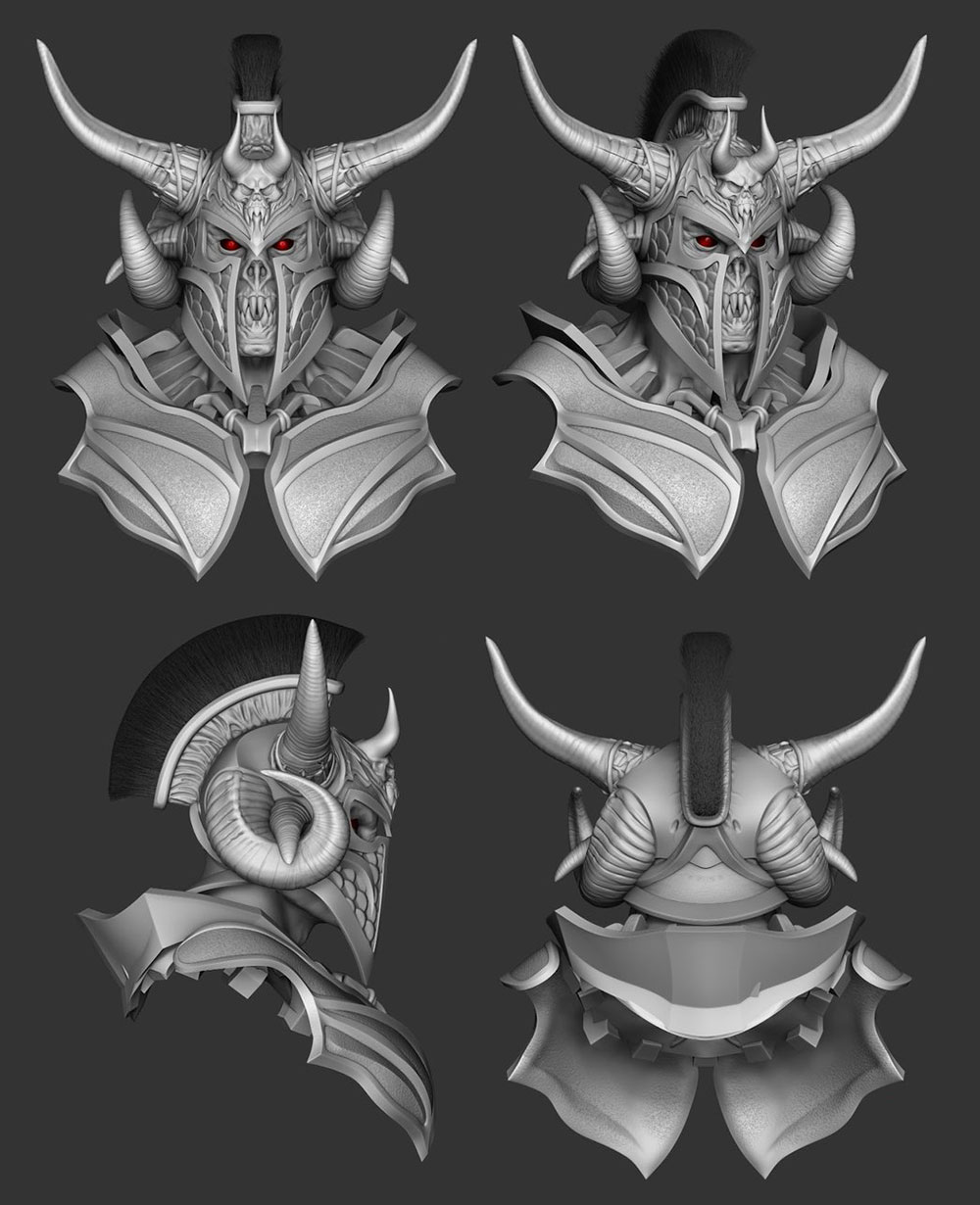 Ares Head Model Art from Injustice: Gods Among Us