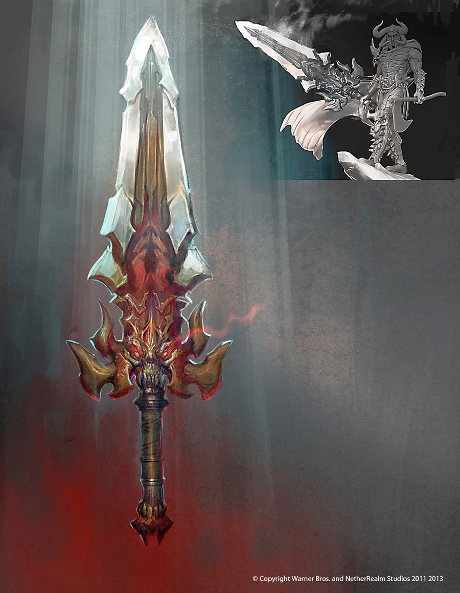 Ares' Sword Art from Injustice: Gods Among Us