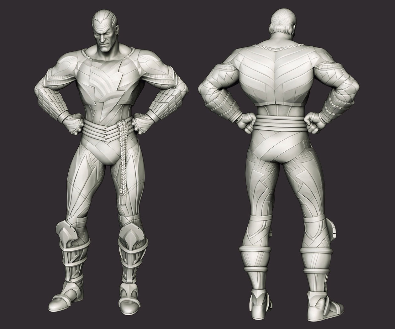 Black Adam Model Art from Injustice: Gods Among Us