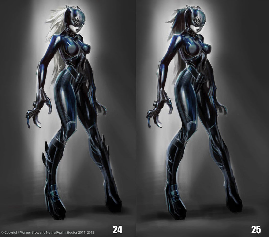 Catwoman Concept Art from Injustice: Gods Among Us