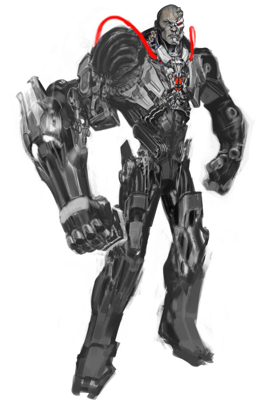 Cyborg Design Art from Injustice: Gods Among Us