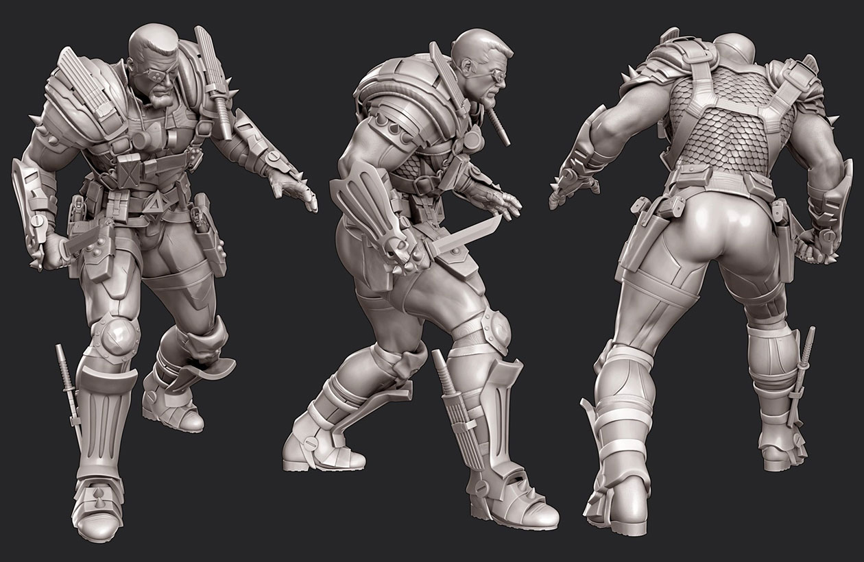 Deathstroke Alt Model Art from Injustice: Gods Among Us