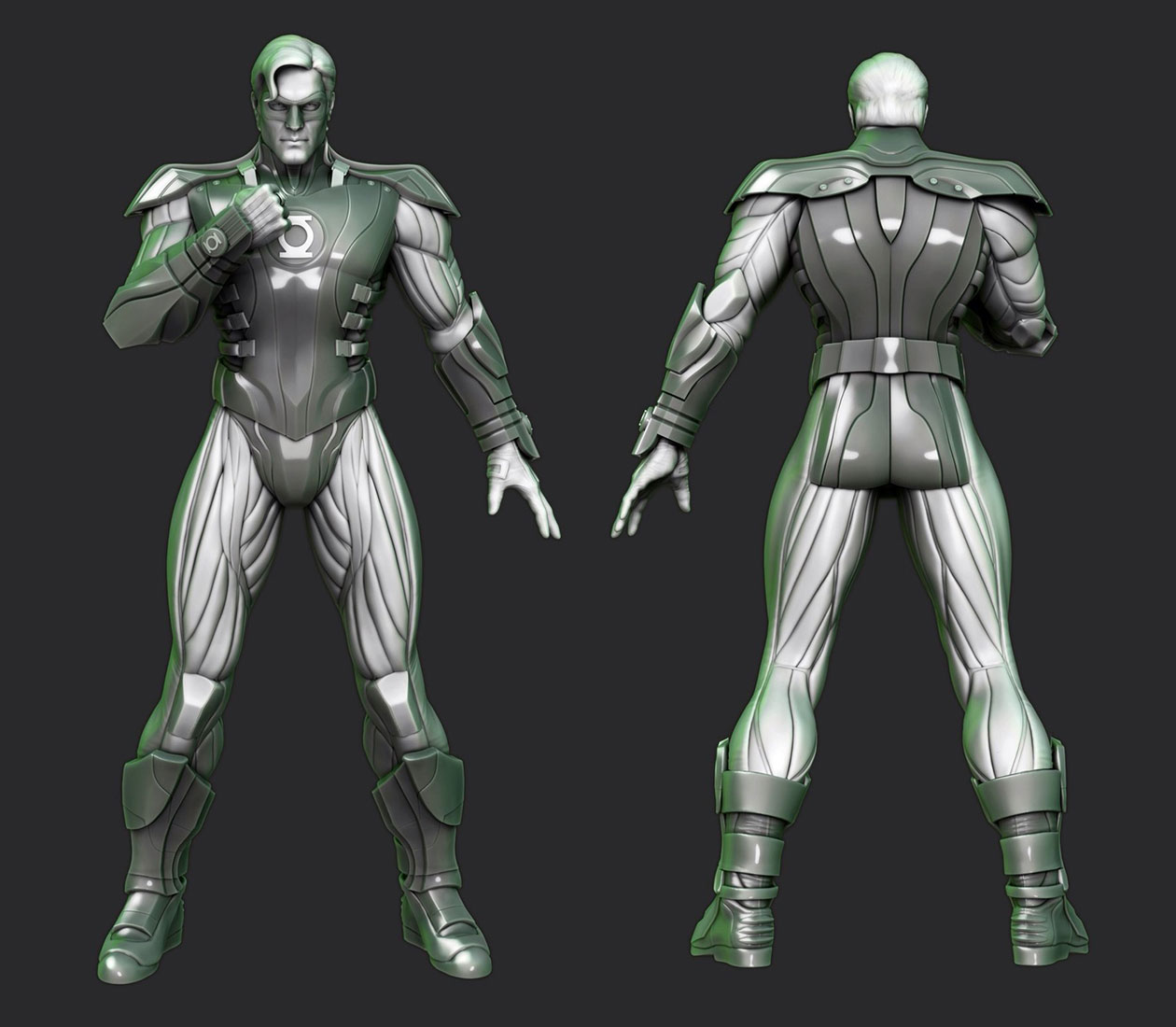 Green Lantern Alt Model Art from Injustice: Gods Among Us