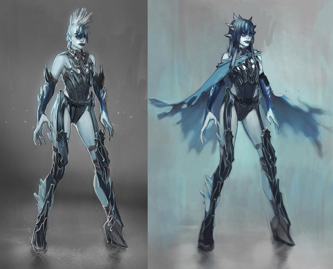 Killer Frost Concept Art from Injustice: Gods Among Us