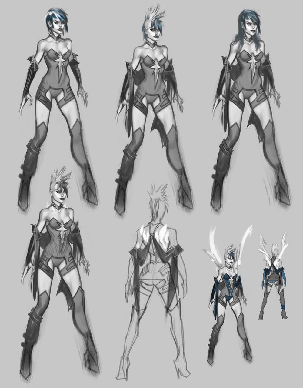 Killer Frost Hair Styles Art from Injustice: Gods Among Us