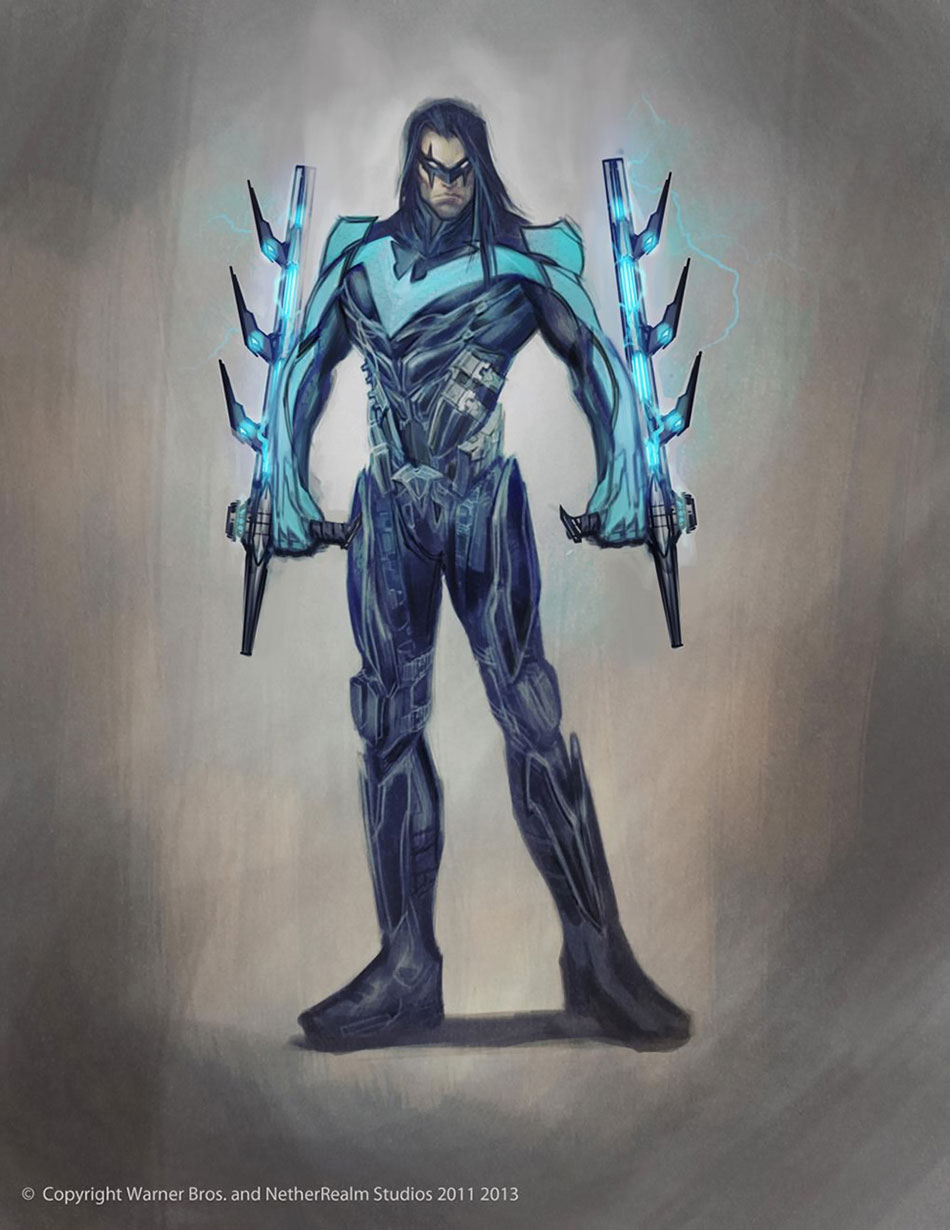 Night Wing Design Art from Injustice: Gods Among Us