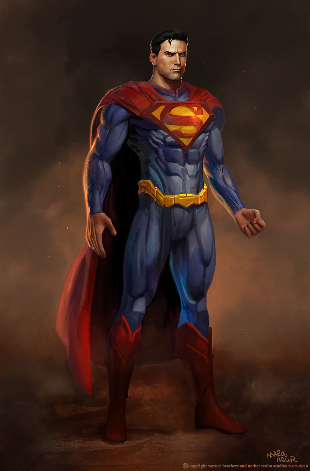 Superman Concept Art from Injustice: Gods Among Us