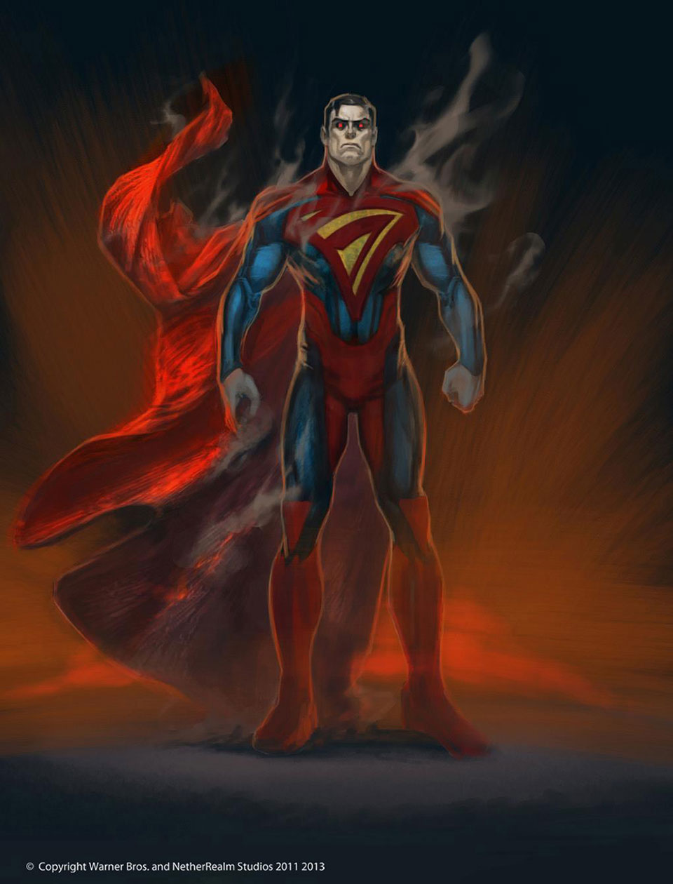 Superman Design Art from Injustice: Gods Among Us
