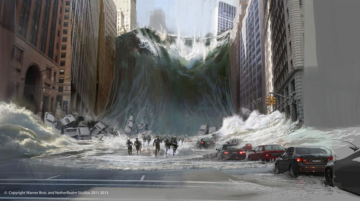 Tidal Wave Art from Injustice: Gods Among Us