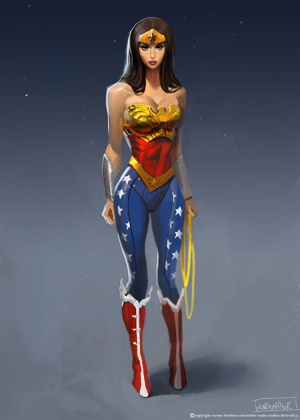 Wonder Woman Concept Art from Injustice: Gods Among Us