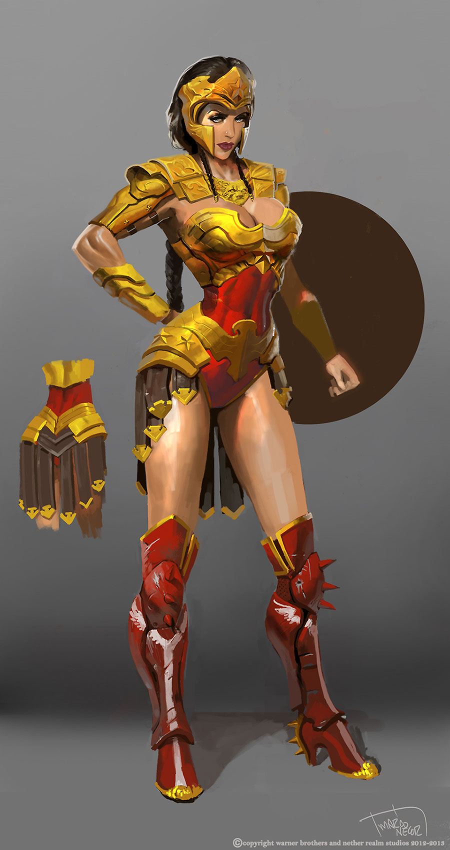 Wonder Woman Regime Concept Art from Injustice: Gods Among Us