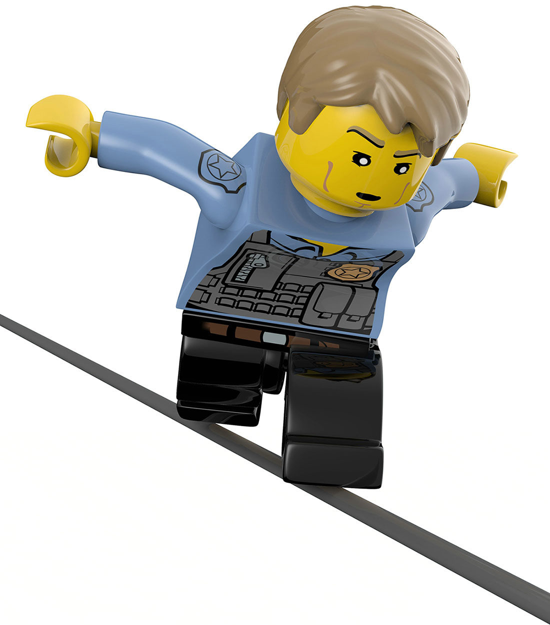 Chase, Parkour Slide Art from Lego City Undercover