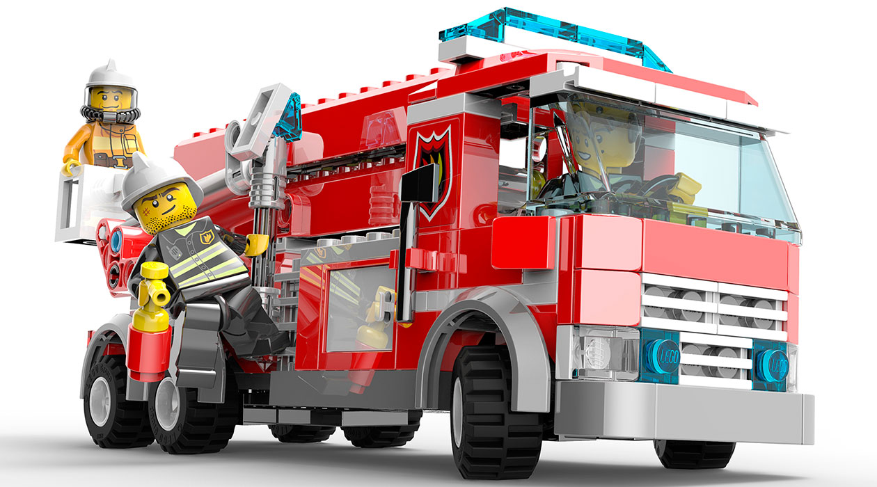 Fire Truck Art from Lego City Undercover