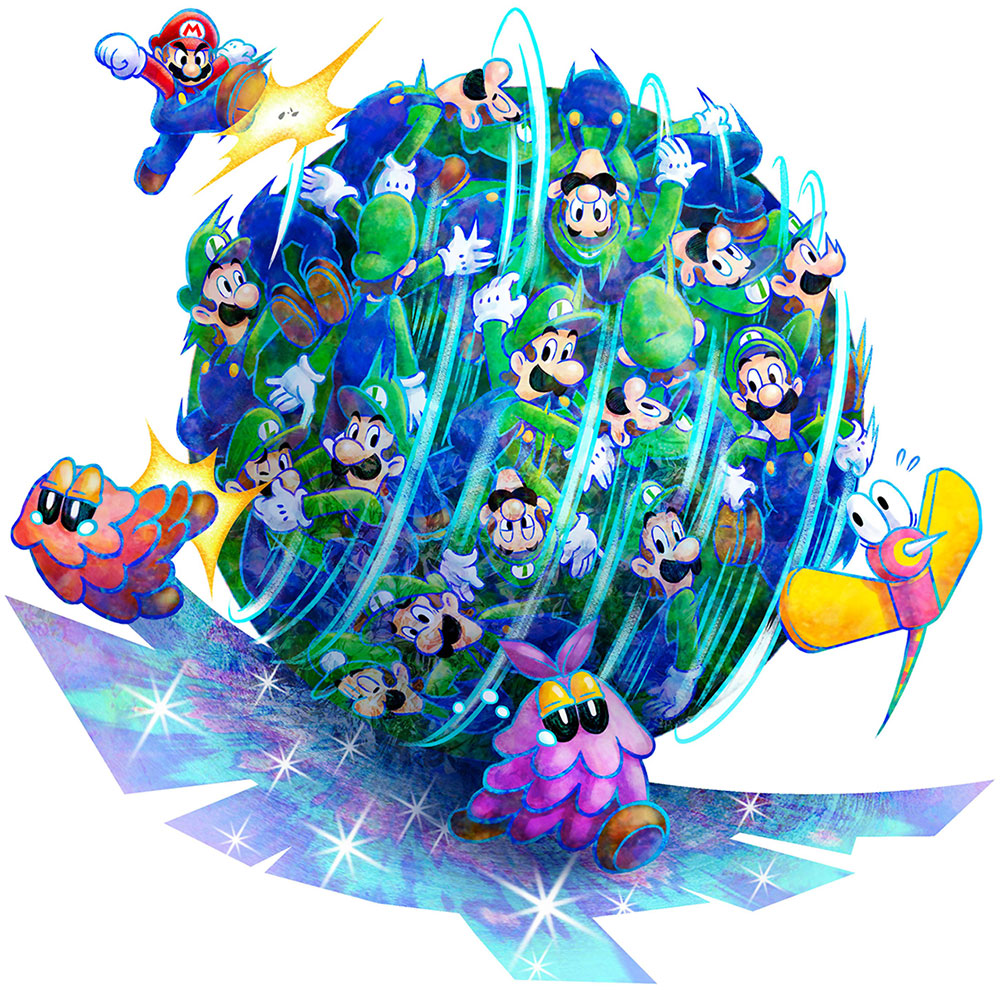 Ball Attack Art from Mario & Luigi: Dream Team