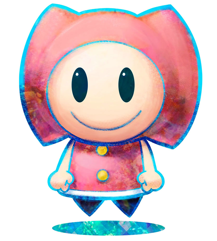 Pink Pi'illo Art from Mario & Luigi: Dream Team