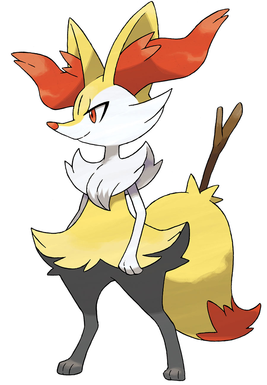 Braixen Art from Pokémon X and Y