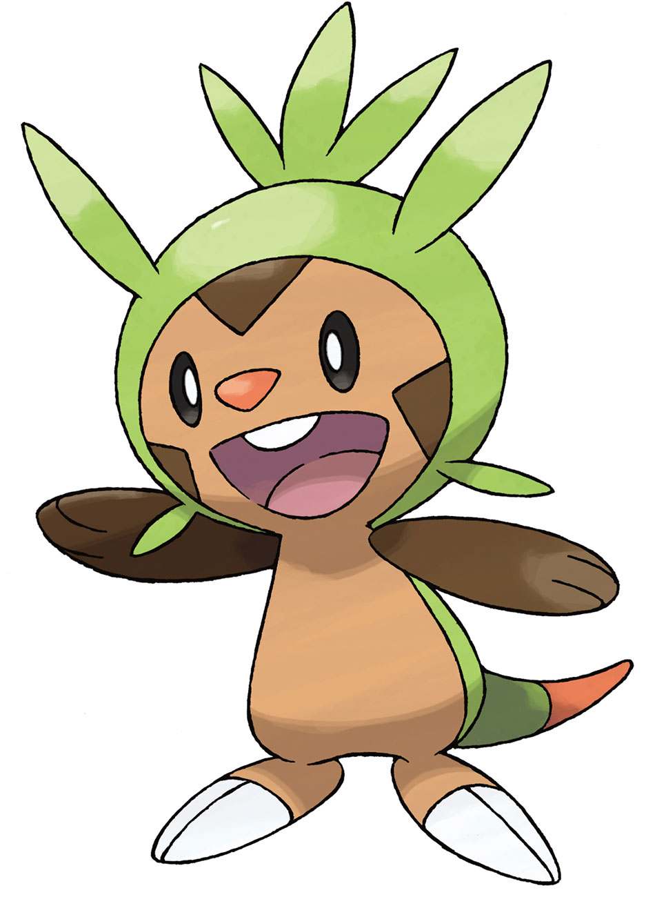 Chespin Art from Pokémon X and Y
