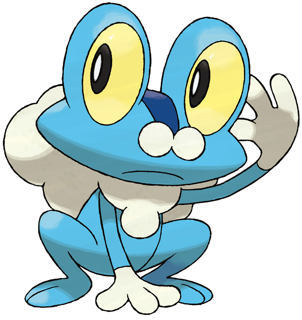 Froakie Art from Pokémon X and Y