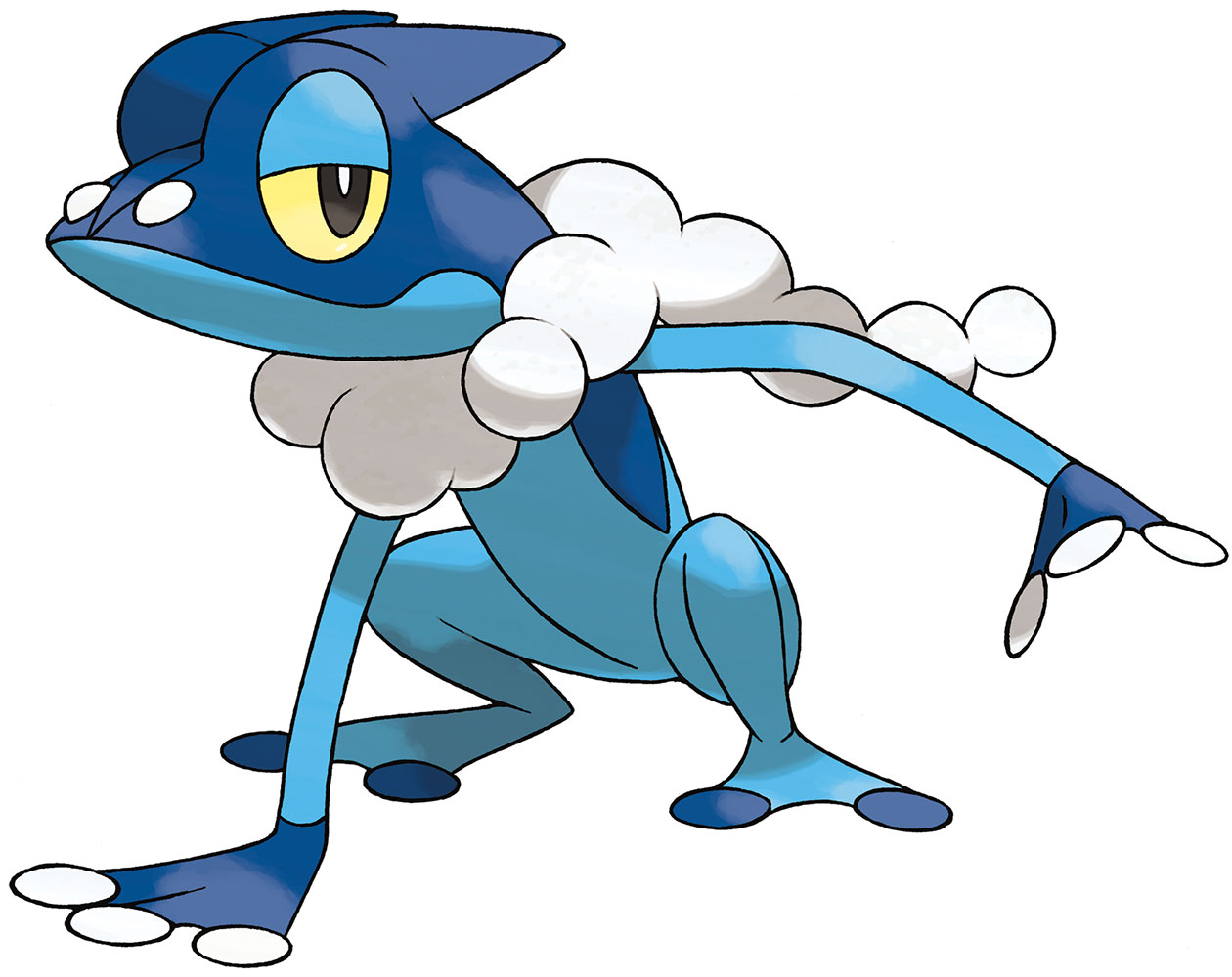 Frogadier Art from Pokémon X and Y