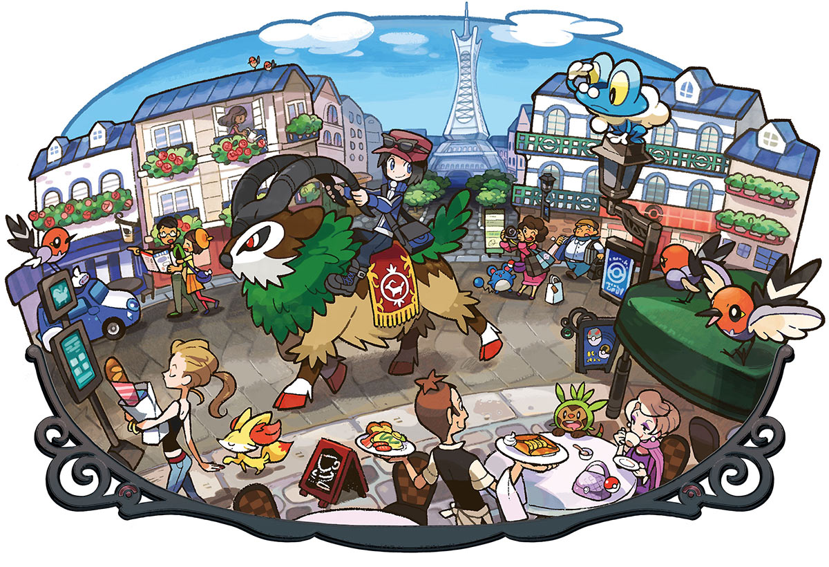 Lumiose City Art from Pokémon X and Y
