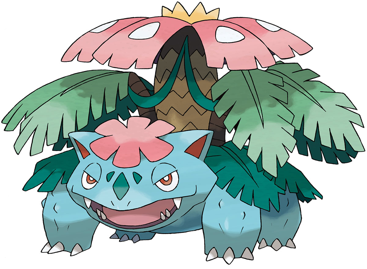 Mega Venusaur Art from Pokémon X and Y