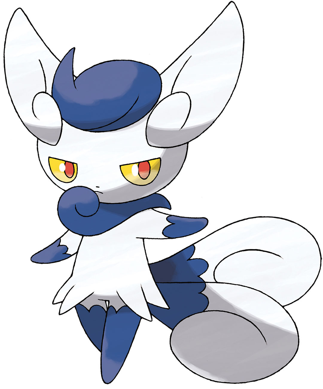Female Meowstic Art from Pokémon X and Y