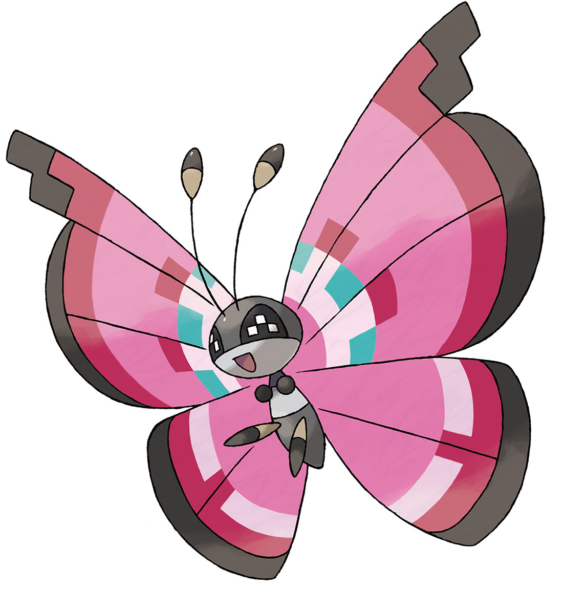 Vivillon Art from Pokémon X and Y