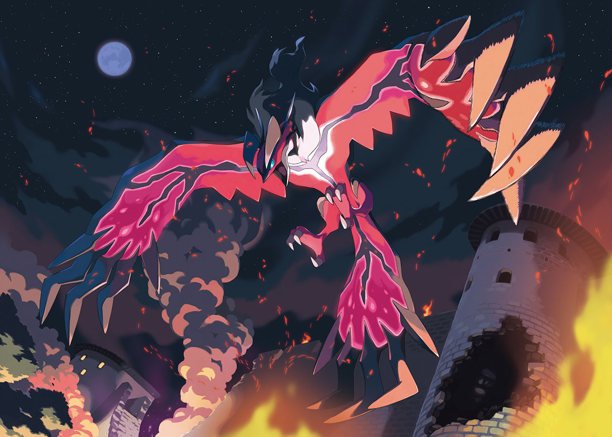 Yveltal Illustration from Pokémon X and Y