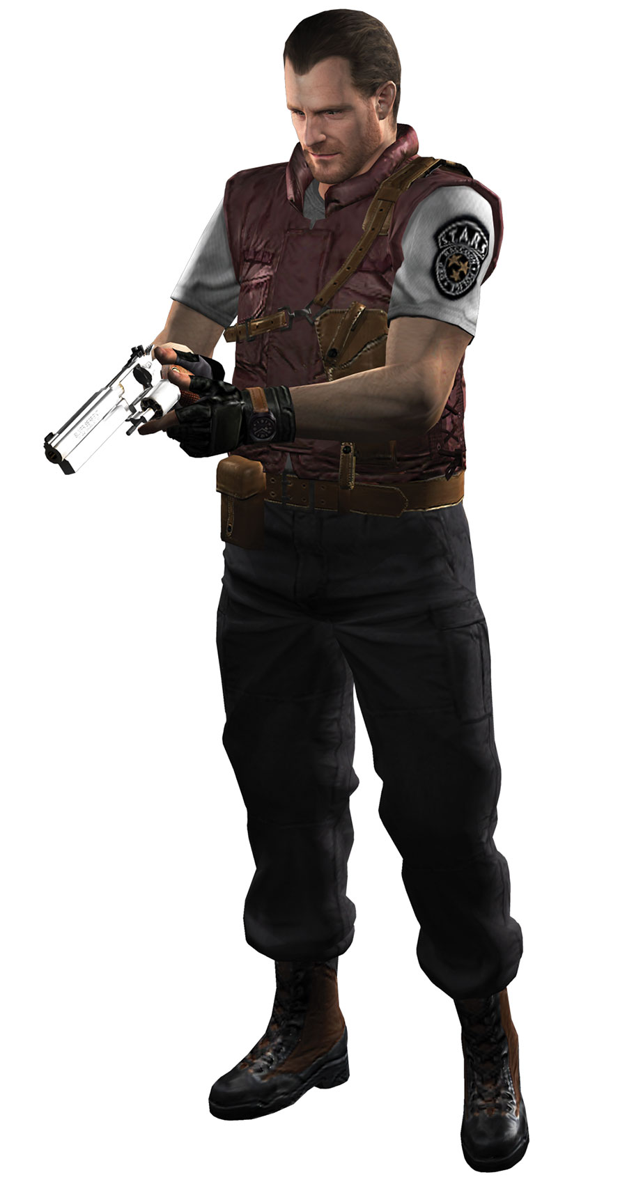 Barry Burton Art from Resident Evil (2002)