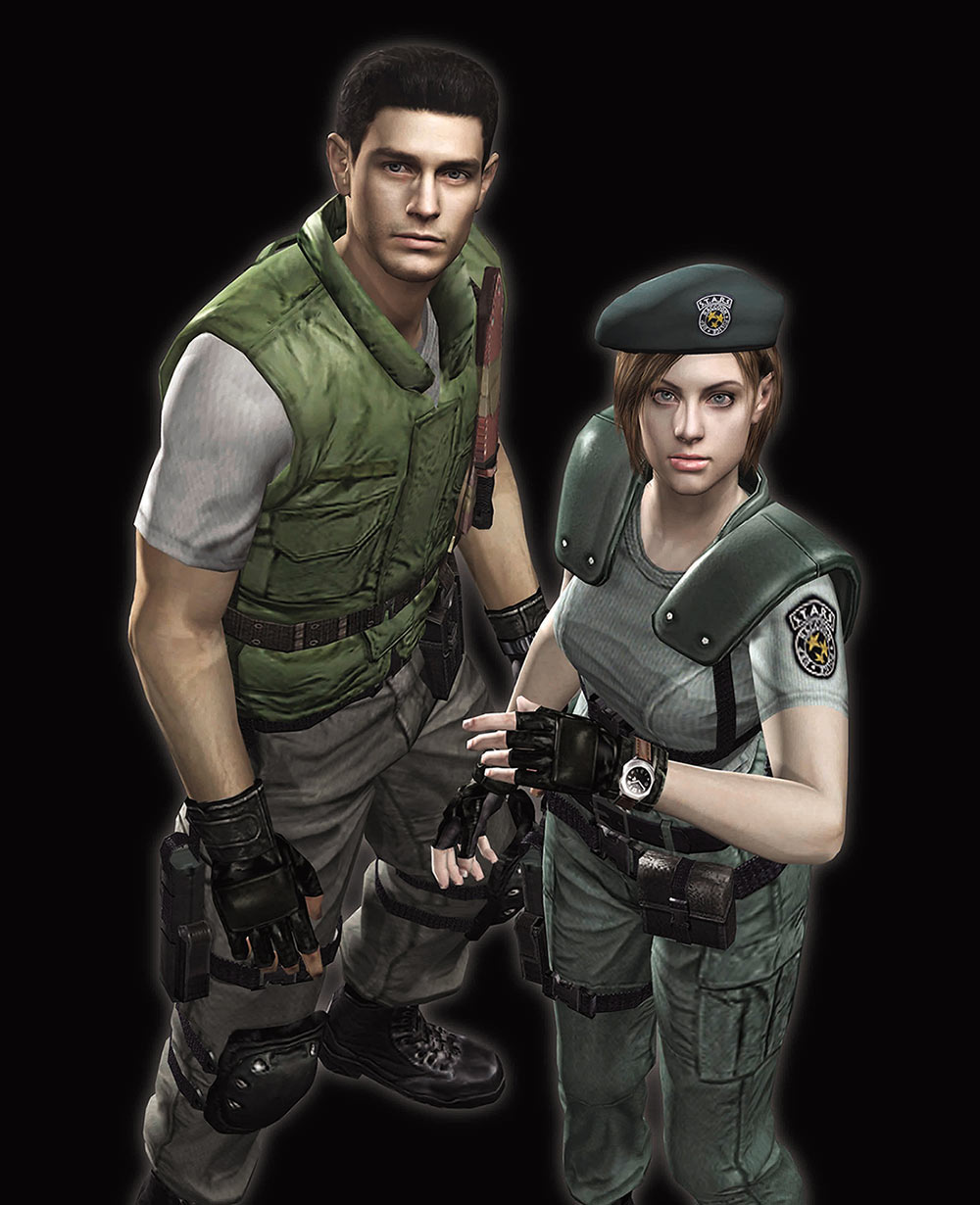 Chris & Jill Art from Resident Evil (2002)